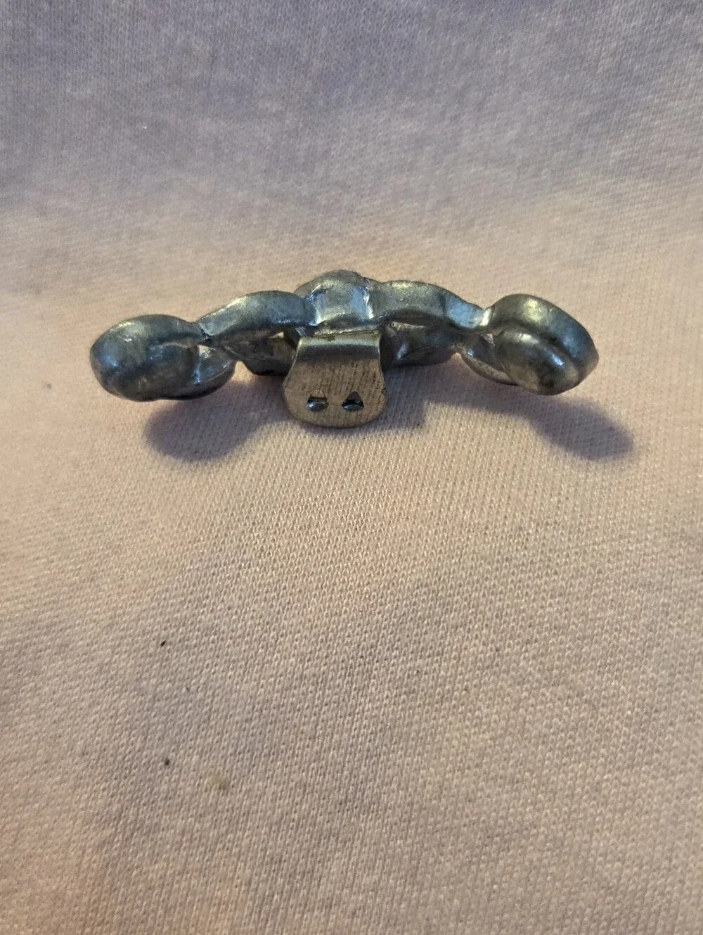Vintage Art Deco Clear Rhinestone Bar Brooch Pin Component Repair Craft Destash